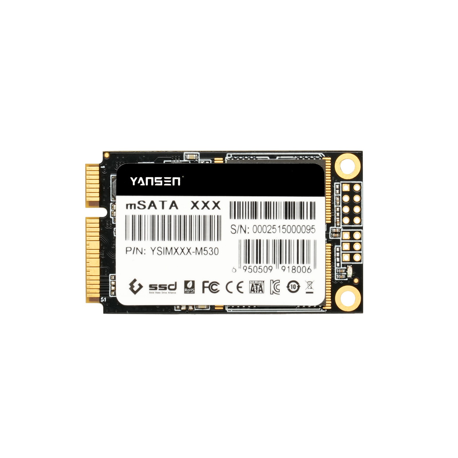 YSIMXXX-M530 mSATA工控級(jí)固態(tài)硬盤